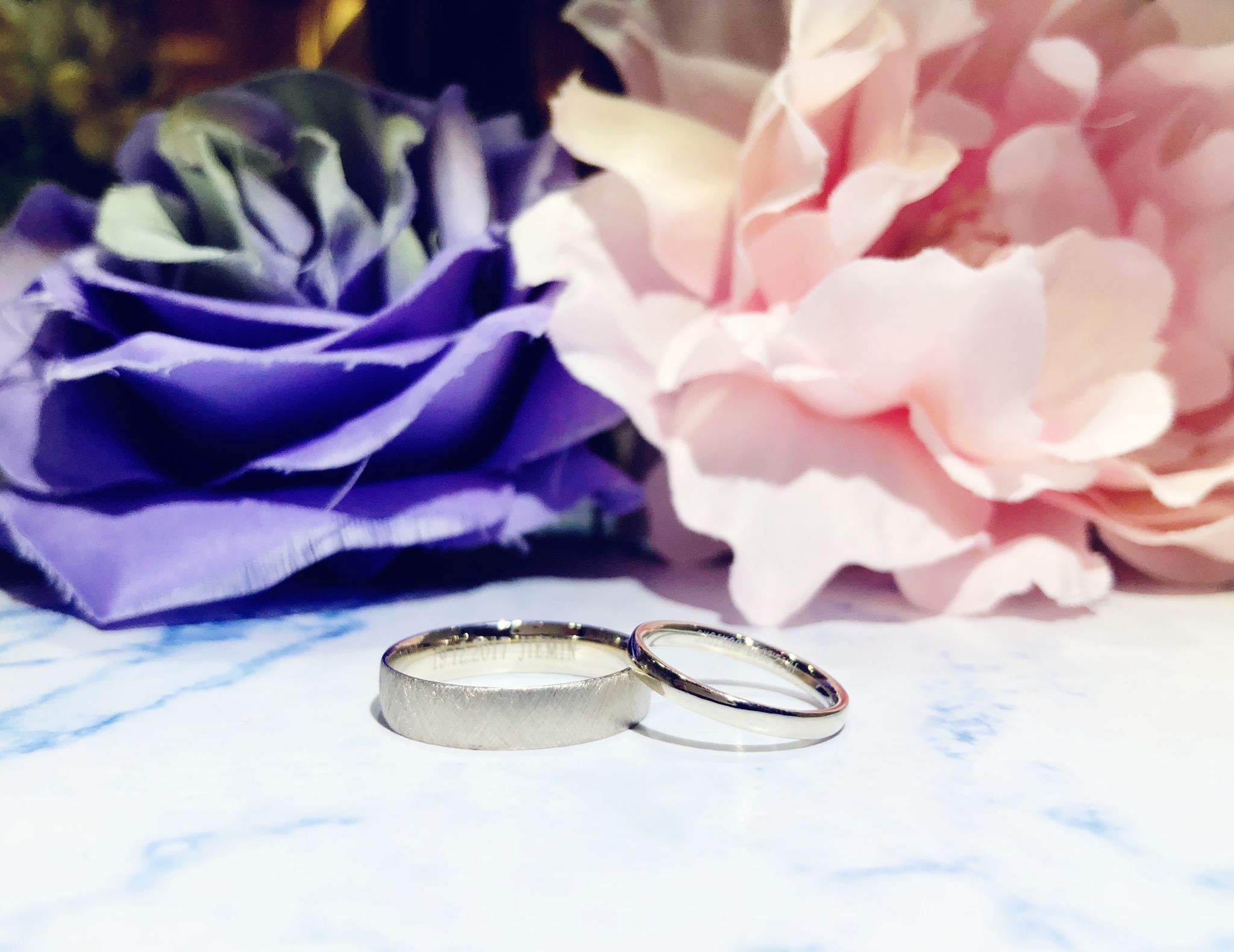 Classic Wedding Bands in 18k Gold – Champagne - eClarity | Diamonds and ...