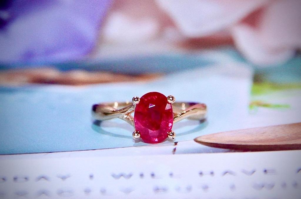 Exquisite Elegance: Exploring Ruby, Red Tourmaline, and Garnet Fancy Jewelry in 18K Gold